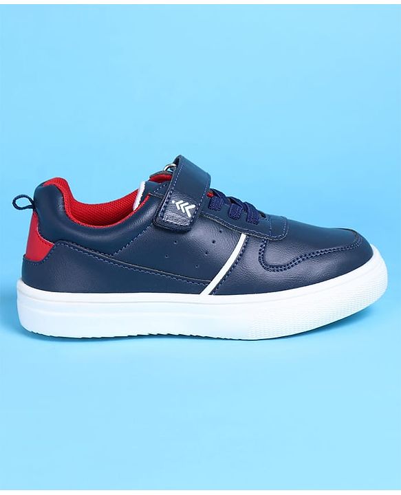Pine Kids Casual Shoes with Velcro Closure - Navy Blue