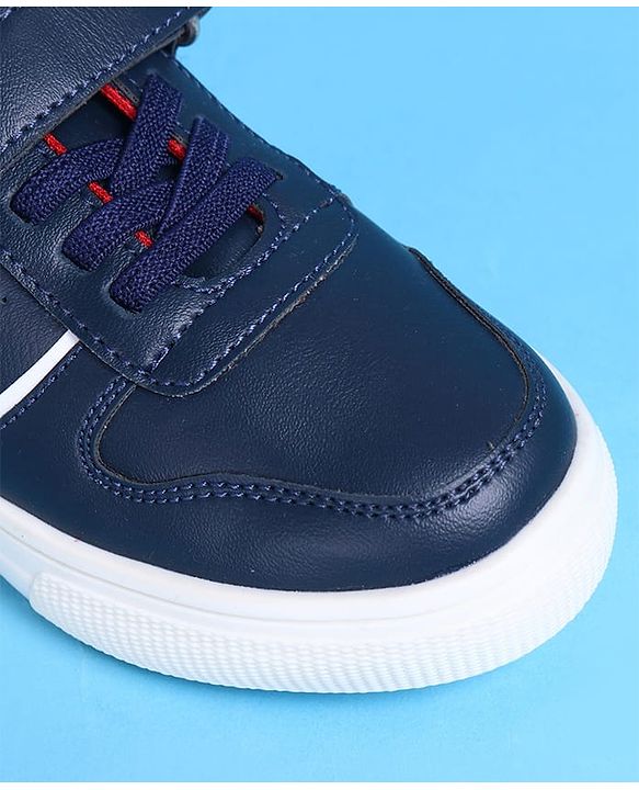 Pine Kids Casual Shoes with Velcro Closure - Navy Blue