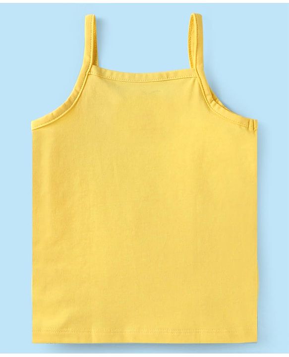 Babyhug Disney Lycra Knit Singlet Sleeves Slips With Minnie Mouse Graphics Pack of 3 - Yellow Pink & White