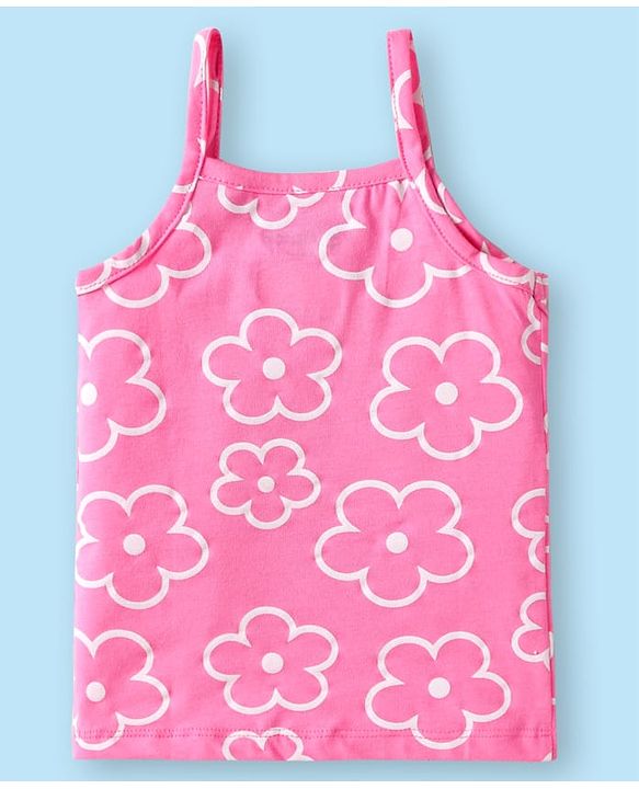 Babyhug Disney Lycra Knit Singlet Sleeves Slips With Minnie Mouse Graphics Pack of 3 - Yellow Pink & White
