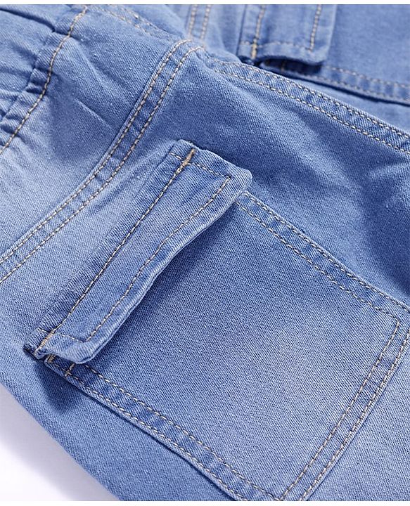 Pine Kids Woven Knee Length Solid Shorts - Navy Blue