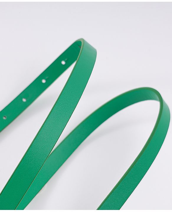 Pine Kids Belt with Floral Applique - Green
