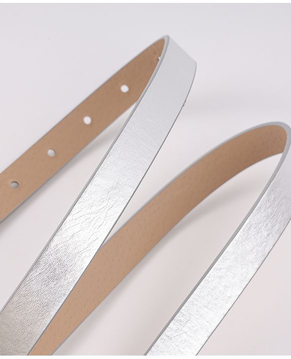 Pine Kids Belt with Heart Applique - Silver
