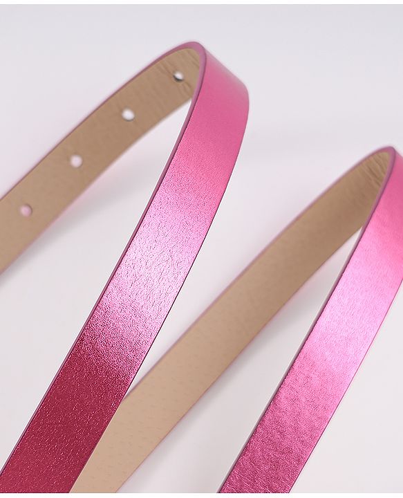 Pine Kids Belt with Heart Applique - Pink