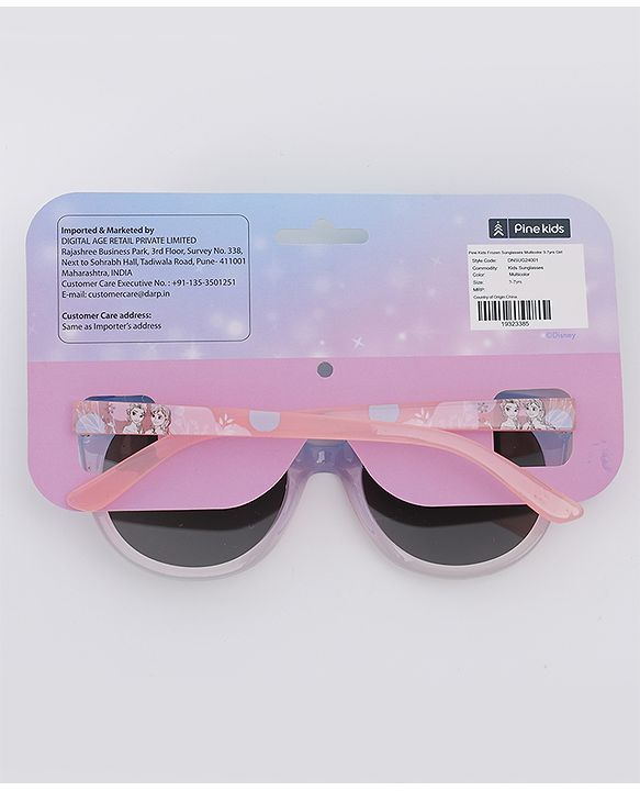 Pine Kids Disney Frozen Free Size Sunglasses - Pink & Blue.