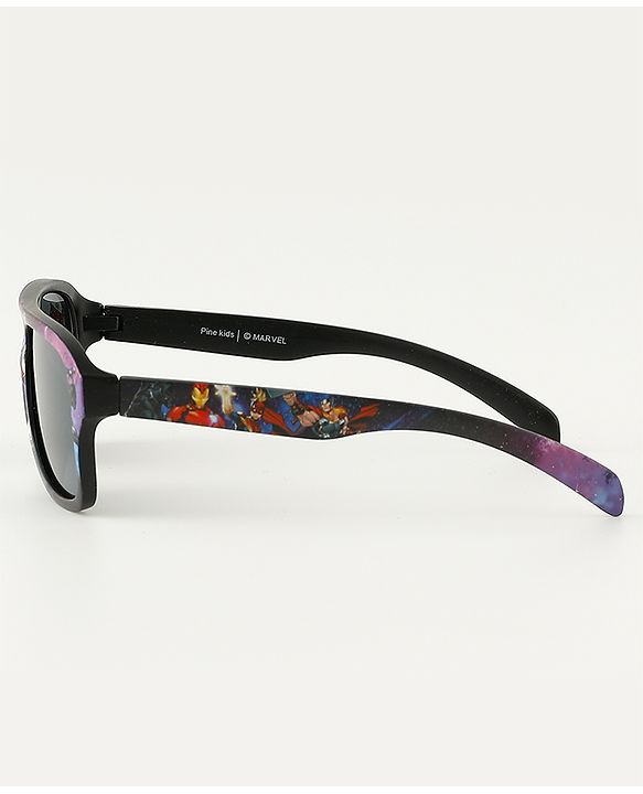 Pine Kids Marvel Avengers Free Size Sunglasses - Black.