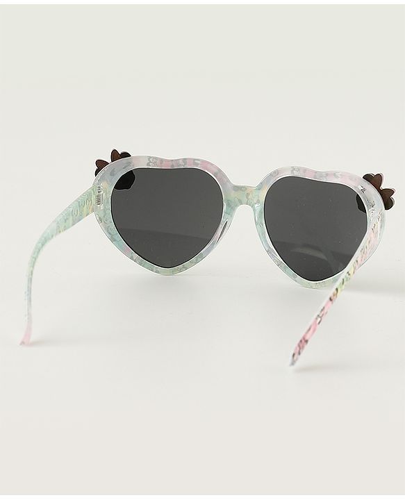 Babyhug Disney Jr. Free Size Sunglasses With Minnie Applique - Light Pink & Light Green.