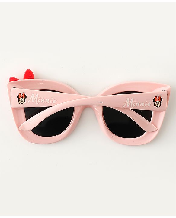 Babyhug Disney Jr. Minnie Sunglasses With Bow Applique - Pink