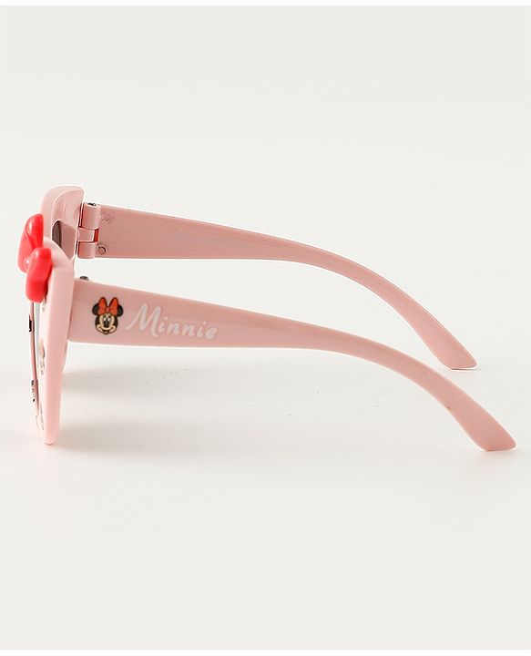 Babyhug Disney Jr. Minnie Sunglasses With Bow Applique - Pink