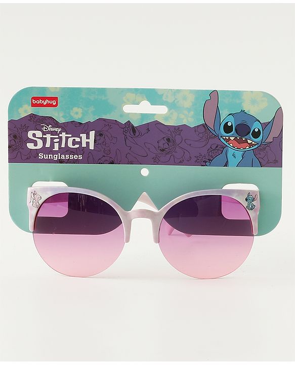 Babyhug Disney Free Size Sunglasses With Stitch Print - Pink