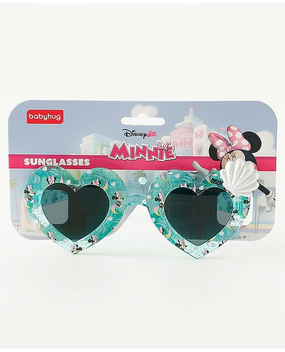 Babyhug Disney Jr. Minnie Free Size Sunglasses With Shell Applique  - Light Blue