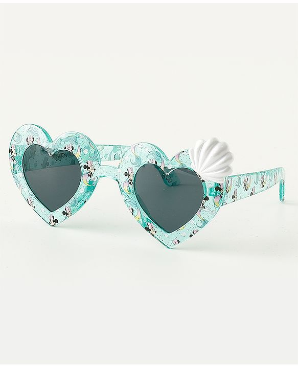 Babyhug Disney Jr. Minnie Free Size Sunglasses With Shell Applique  - Light Blue