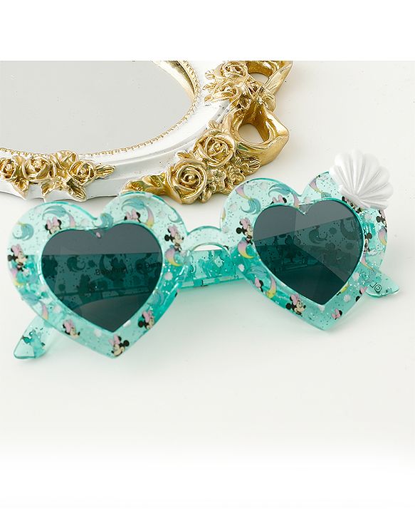 Babyhug Disney Jr. Minnie Free Size Sunglasses With Shell Applique  - Light Blue