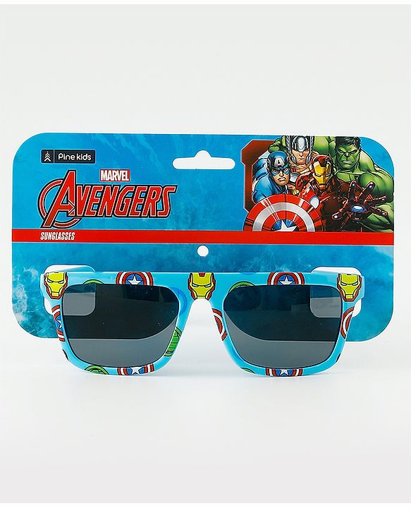 Pine Kids Marvel Free Size  Avengers Printed Sunglasses - Light Blue