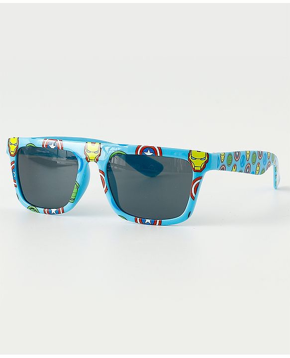 Pine Kids Marvel Free Size  Avengers Printed Sunglasses - Light Blue
