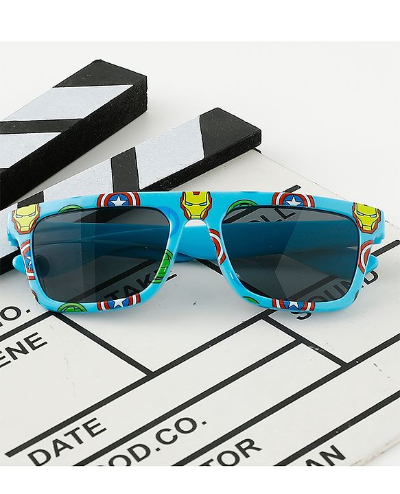 Pine Kids Marvel Free Size  Avengers Printed Sunglasses - Light Blue