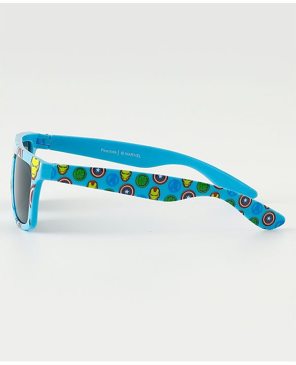 Pine Kids Marvel Free Size  Avengers Printed Sunglasses - Light Blue