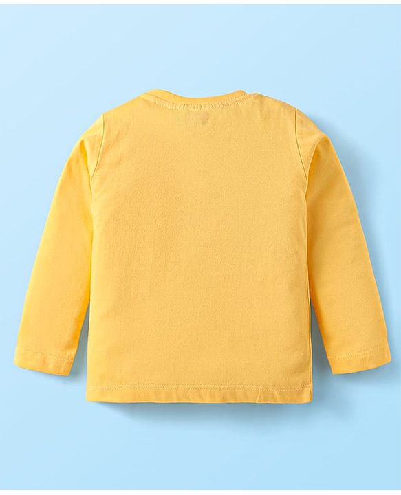 Babyhug Cotton Knit Full Sleeves Night Suit With Panda Print - Yellow