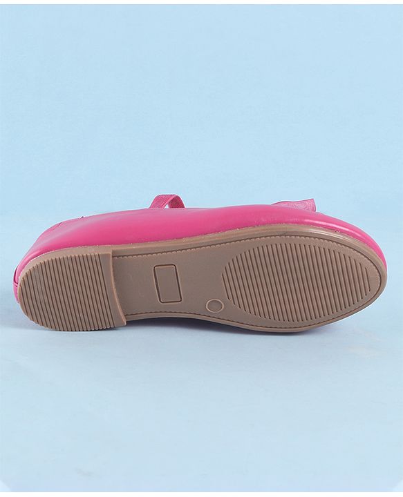 Pine Kids Slip On Ballerina with Bow Applique - Pink
