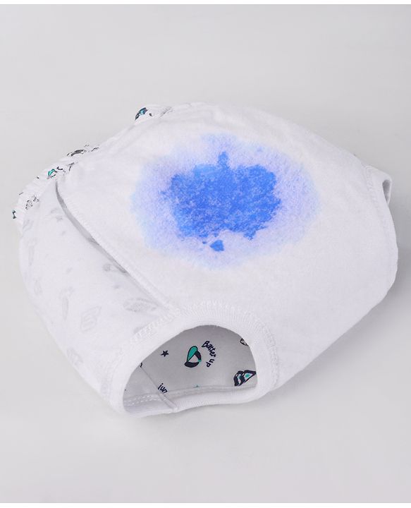 Babyhug 100% Cotton Reusable Potty Training Pull Up Padded Pants Pack of 6 Size 0 (9 - 12 months) - Multicolour