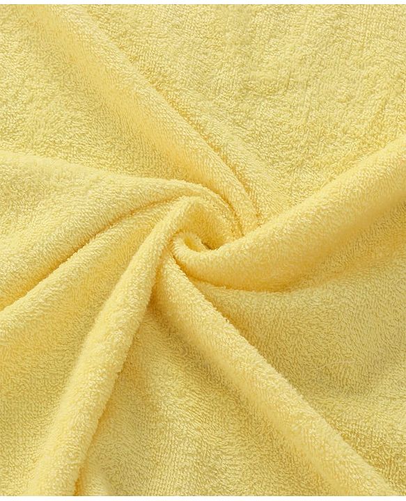 Babyhug Terry Woven Hooded Wrapper with Chick Applique L 73 x B 71 cm - Yellow