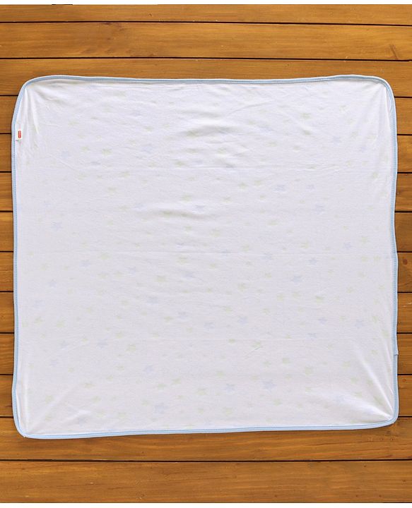 Babyhug 100% Cotton Wrapper Pack of 3 - Green & Blue