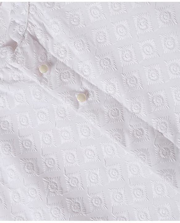 Babyhug Cotton Woven Full Sleeves Embroidered Kurta Dhoti Set - White