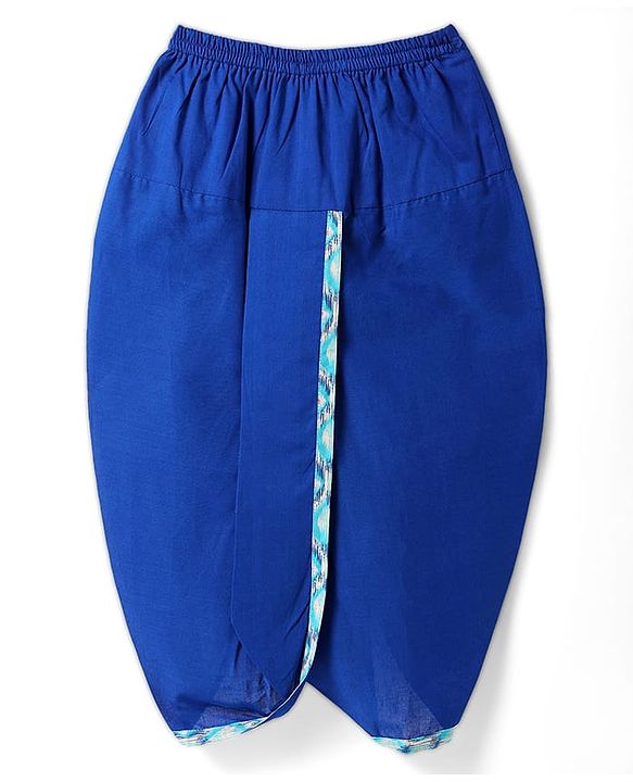 Babyhug Cotton Woven Full Sleeves  Kurta Dhoti Set with Motif Printed Waistcoat - Blue