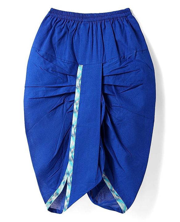 Babyhug Cotton Woven Full Sleeves  Kurta Dhoti Set with Motif Printed Waistcoat - Blue