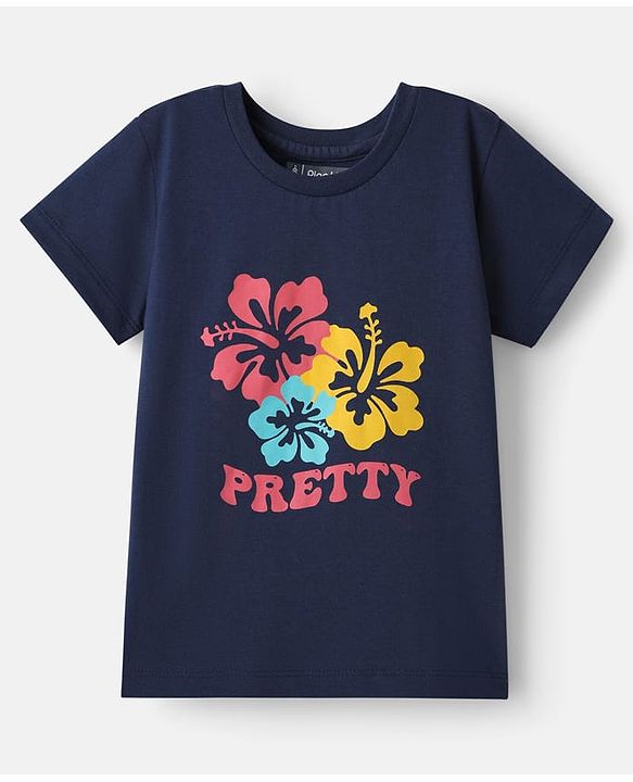 Pine Kids Cotton Knit Half Sleeves Text Printed T-Shirts Pack of 5 - Multicolor
