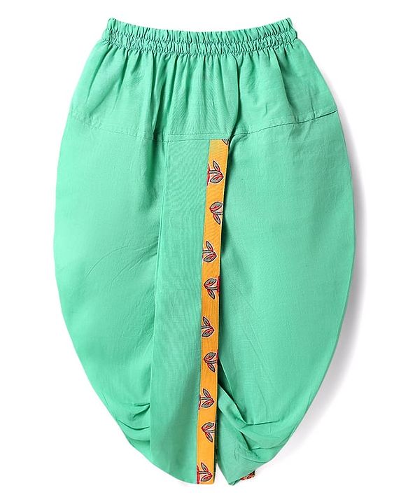 Babyhug Cotton Woven Full Sleeves Kurta Dhoti Set With Floral Print - Mustard