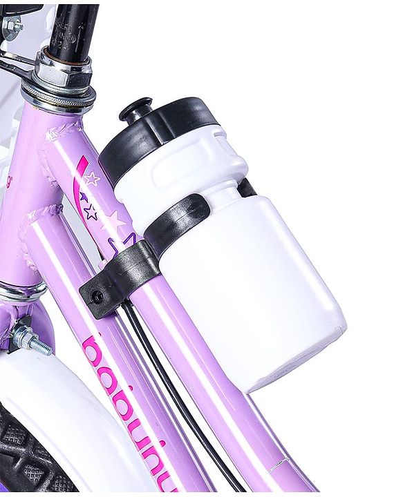 Babyhug Speedy Bicycle With Bell - Pink White| Storage Basket| Durable Brake