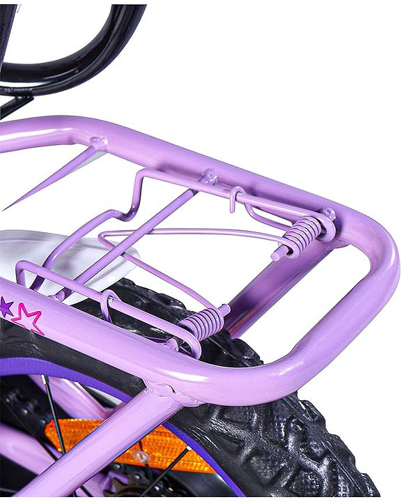 Babyhug Speedy Bicycle With Bell - Pink White| Storage Basket| Durable Brake