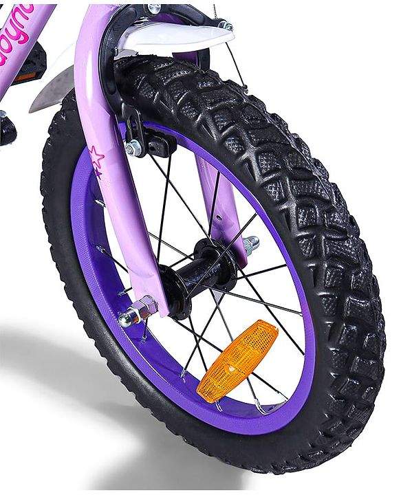 Babyhug Speedy Bicycle With Bell - Pink White| Storage Basket| Durable Brake