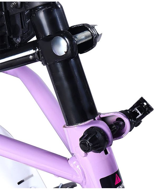 Babyhug Speedy Bicycle With Bell - Pink White| Storage Basket| Durable Brake
