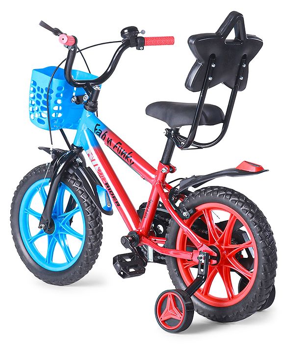 Jazz Rider Kids Bicycle with Storage Basket Bell & Training Wheels