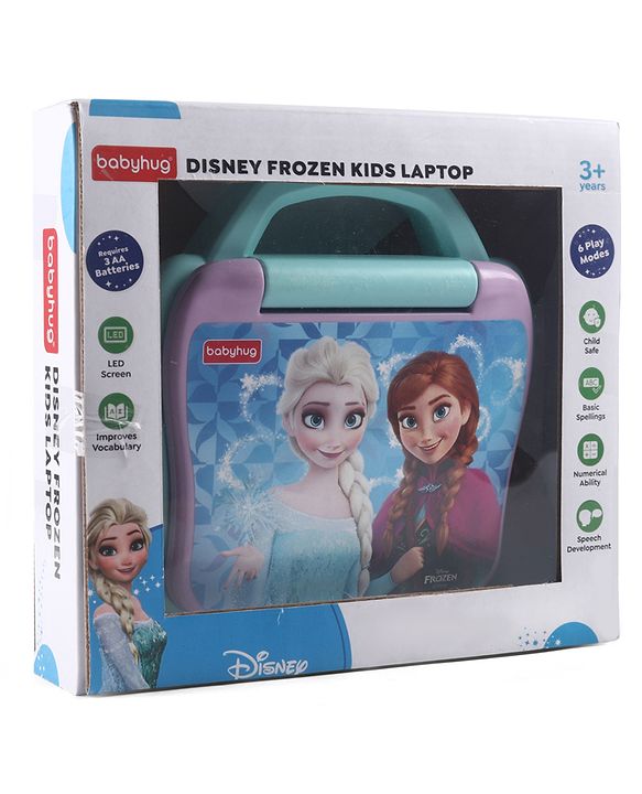 Babyhug Disney Frozen Educational Electronic Laptop with LED Screen for Kids| Computer Toy with Sound & Music| Alphabet & Number Learning| Activity Toy for 3+Yrs Boys & Girls| Best Birthday Gift
