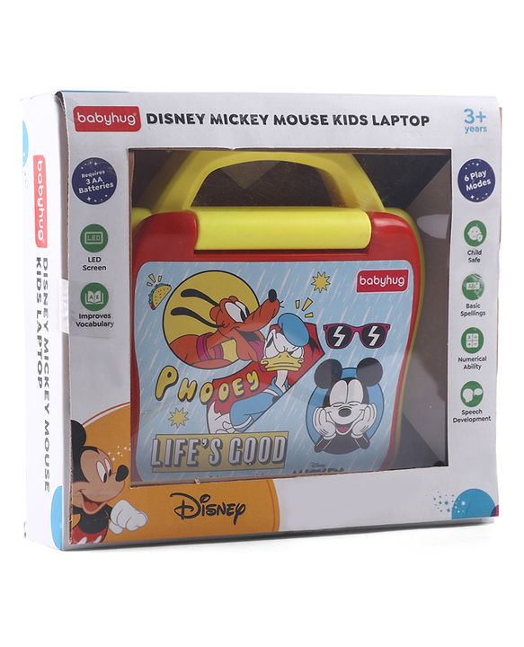 Babyhug Disney Frozen Educational Electronic Laptop with LED Screen for Kids| Computer Toy with Sound & Music| Alphabet & Number Learning| Activity Toy for 3+Yrs Boys & Girls| Best Birthday Gift