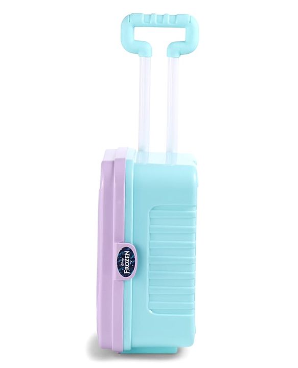 Babyhug Disney Frozen Theme Kitchen Play Set Trolley| Portable Set with Realistic Light Sound Toys for Kids with 24 Pieces - Lilac & Light Blue