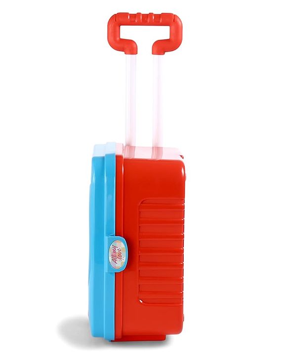 Babyhug Disney Mickey & Friends Doctor Trolley for Kids| Kids Doctors Play Set trolley, Medical Trolley Cart for Kids with 18 Pcs  - Blue &  Red