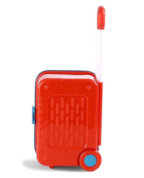 Babyhug Disney Mickey & Friends Doctor Trolley for Kids| Kids Doctors Play Set trolley, Medical Trolley Cart for Kids with 18 Pcs  - Blue &  Red