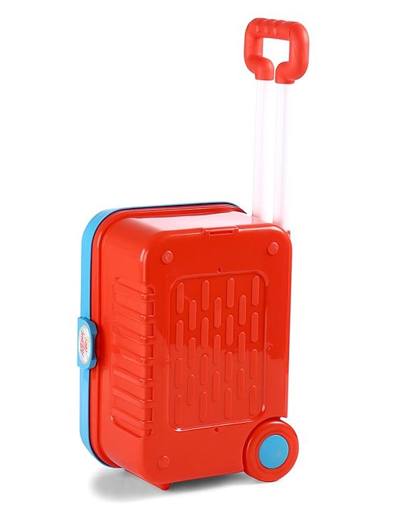 Babyhug Disney Mickey & Friends Doctor Trolley for Kids| Kids Doctors Play Set trolley, Medical Trolley Cart for Kids with 18 Pcs  - Blue &  Red