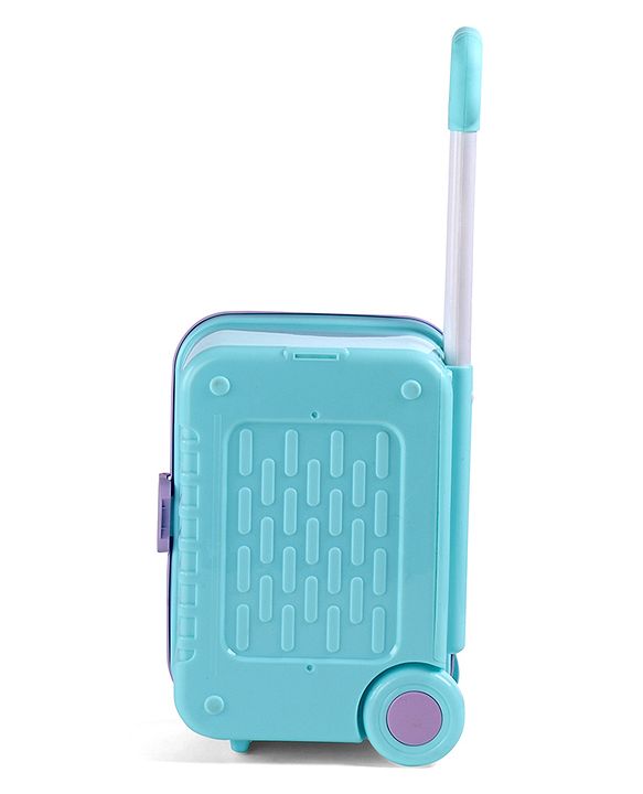 Babyhug Disney Frozen Theme Pretend Play Makeup Trolley Set with Briefcase and Accessories| Cosmetic Set 2 in 1 Vanity Table | Beauty Make Up Trolley Set with 22 pieces & 2 Sticker - Lilac