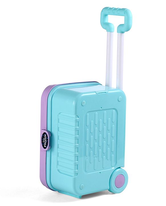 Babyhug Disney Frozen Theme Pretend Play Makeup Trolley Set with Briefcase and Accessories| Cosmetic Set 2 in 1 Vanity Table | Beauty Make Up Trolley Set with 22 pieces & 2 Sticker - Lilac