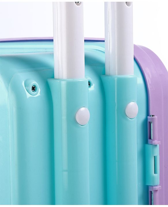 Babyhug Disney Frozen Theme Pretend Play Makeup Trolley Set with Briefcase and Accessories| Cosmetic Set 2 in 1 Vanity Table | Beauty Make Up Trolley Set with 22 pieces & 2 Sticker - Lilac