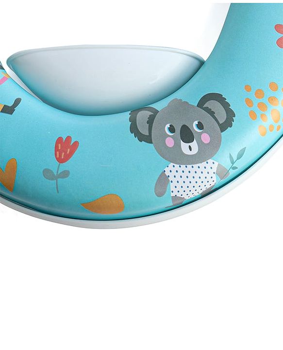 Babyhug Soft Cushioned Animal Print Baby Potty Seat- Blue