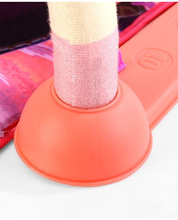 Babyhug Disney Frozen Baby Kick and Play Piano Play Gym with Lights and Music - Orange| 5 Hanging Rattles with Musical Keyboard| Ideal Gifting Option - Multicolor