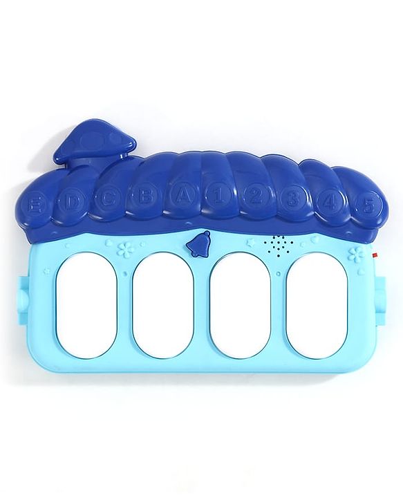 Babyhug Disney Frozen Baby Kick and Play Piano Play Gym with Lights and Music - Orange| 5 Hanging Rattles with Musical Keyboard| Ideal Gifting Option - Multicolor