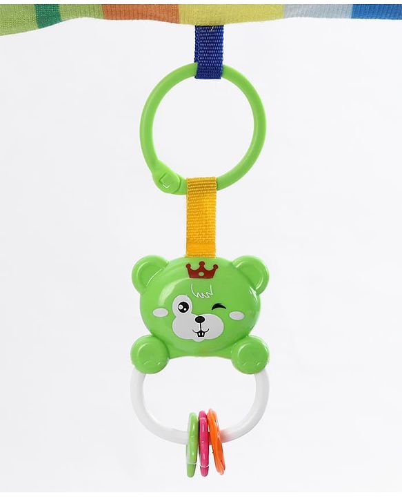 Babyhug Disney Frozen Baby Kick and Play Piano Play Gym with Lights and Music - Orange| 5 Hanging Rattles with Musical Keyboard| Ideal Gifting Option - Multicolor