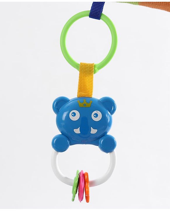 Babyhug Disney Frozen Baby Kick and Play Piano Play Gym with Lights and Music - Orange| 5 Hanging Rattles with Musical Keyboard| Ideal Gifting Option - Multicolor